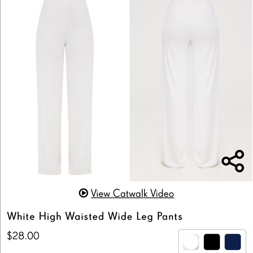 Wide pants